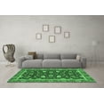 thumbnail image 3 of Ahgly Company Indoor Square Oriental Emerald Green Modern Area Rugs, 7' Square, 3 of 4