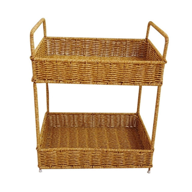 Canasta de pared tejida Organizador de estantería tejida Organizador decorativo Canasta de almacenamiento de estanterías para plantas para exteriores