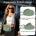 thumbnail image 4 of Bum Bags for Women Checkered Crossbody Bag with Removable Wallets Large Nylon Belt Purse Fanny Packs with Extra Strap, 4 of 7