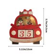 thumbnail image 3 of Calendario navideño Fiudx popular para coche con luces de madera con tapa y fecha de patchwork, 3 of 6