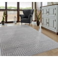 thumbnail image 4 of United Weavers Rasbora Piraya Contemporary Geometric Area Rug, Silver, 5'3" x 7'2", 4 of 6