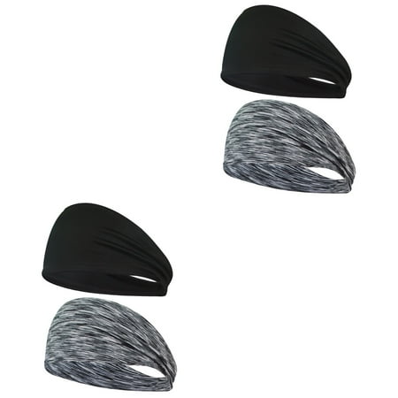 Athletic Headbands Men Bandana 4 Pcs Sports Headgear Tiara Sweat Absorption Headwears