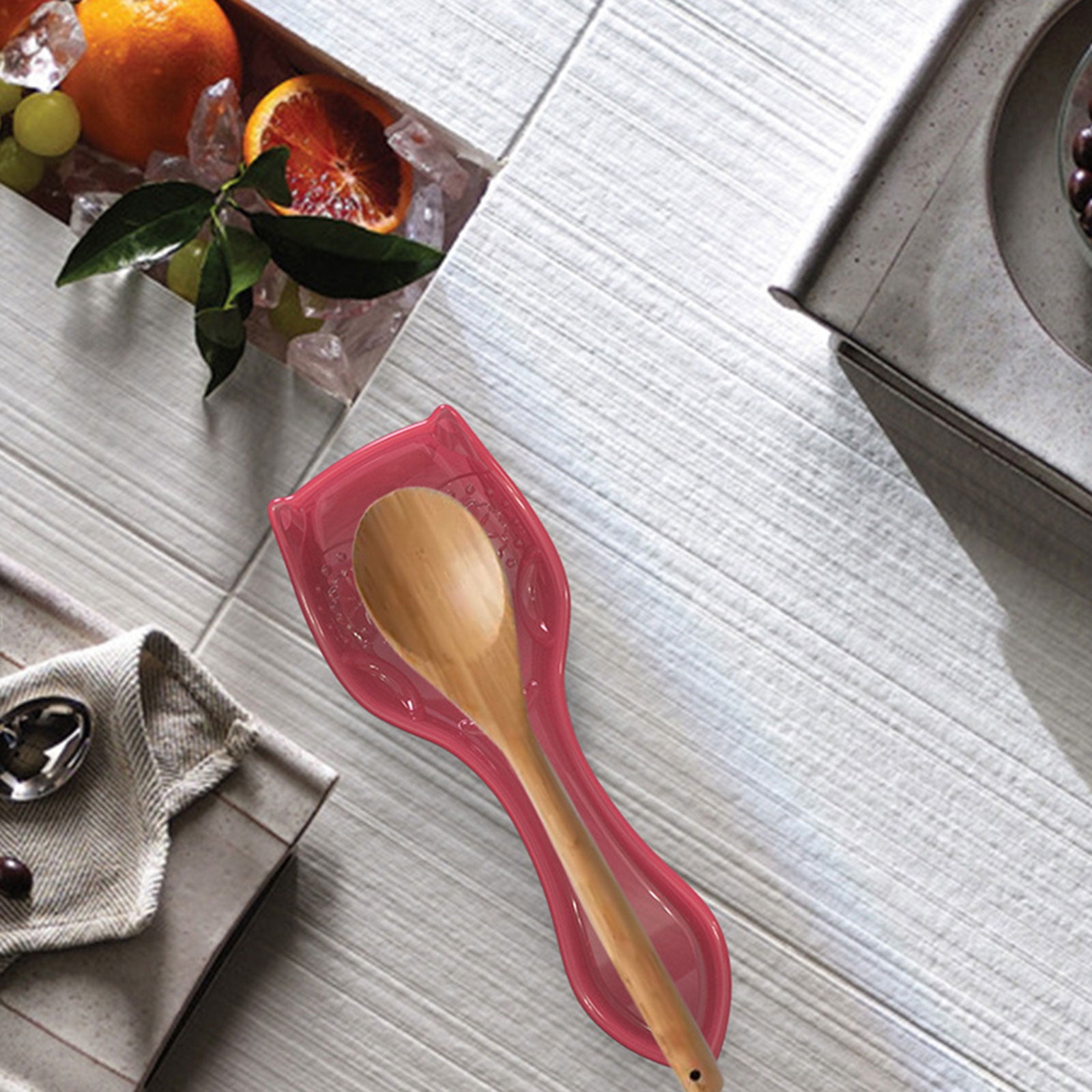 Spoon Holder UV Crystal Epoxy Mold Kitchen Utensil Rest Jewelry Holder Resin Silicone Mould DIY Crafts Fruit Candy Tray Casting Tools