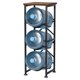 thumbnail image 1 of Soporte para jarras de agua, almacenamiento, 5 galones, 3 niveles con estante de madera, 1 of 8