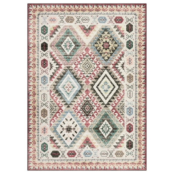 Yesfashion Area Rugs Washable Modern Abstract Living Room Soft Anti Skid Carpets Persia - Classic and timeless
