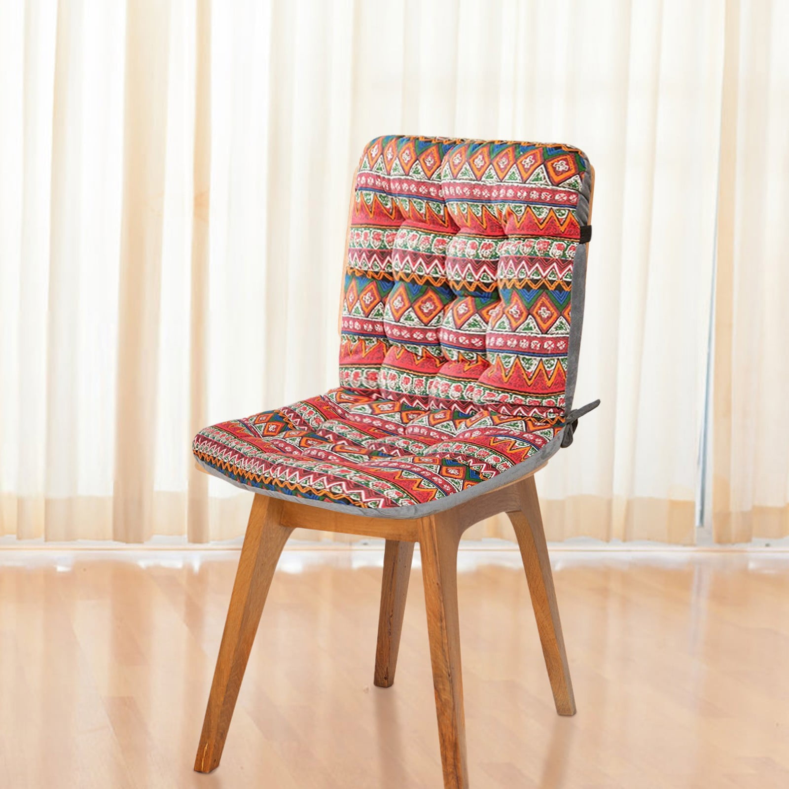 Indoor Outdoor Chair Pads Cushion, High Back Chair Cushions, Dining -Kitchen -Office Chair Seat Cushion with Ties Thickened One-Piece Outdoor Indoor Furniture Chair Seat Cushion