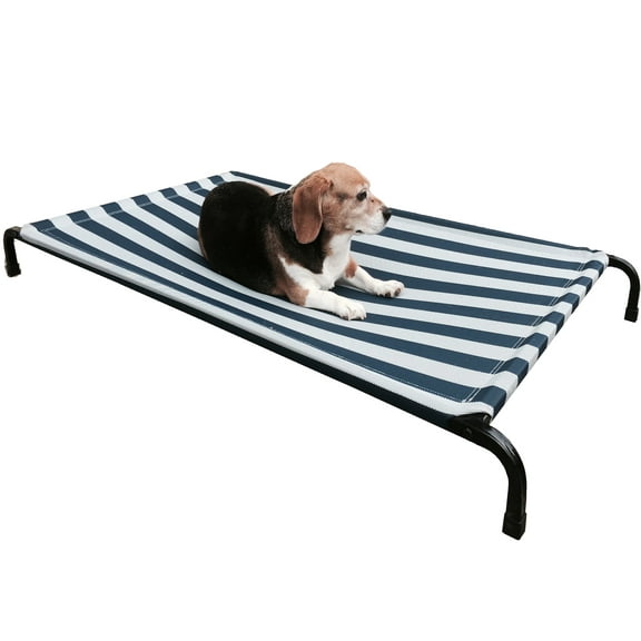 Dogbed4less Heavy Duty Chew Proof Elevated Pet Bed Cot, Medium to XL, 48x30x4.5", Indoor/Outdoor