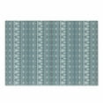 thumbnail image 1 of Tribal Cutting Board, Moroccan Geometric Border Image with Dots Triangles Art, Decorative Tempered Glass Cutting and Serving Board, Small Size, White Pale Blue and Grey, by Ambesonne, 1 of 1
