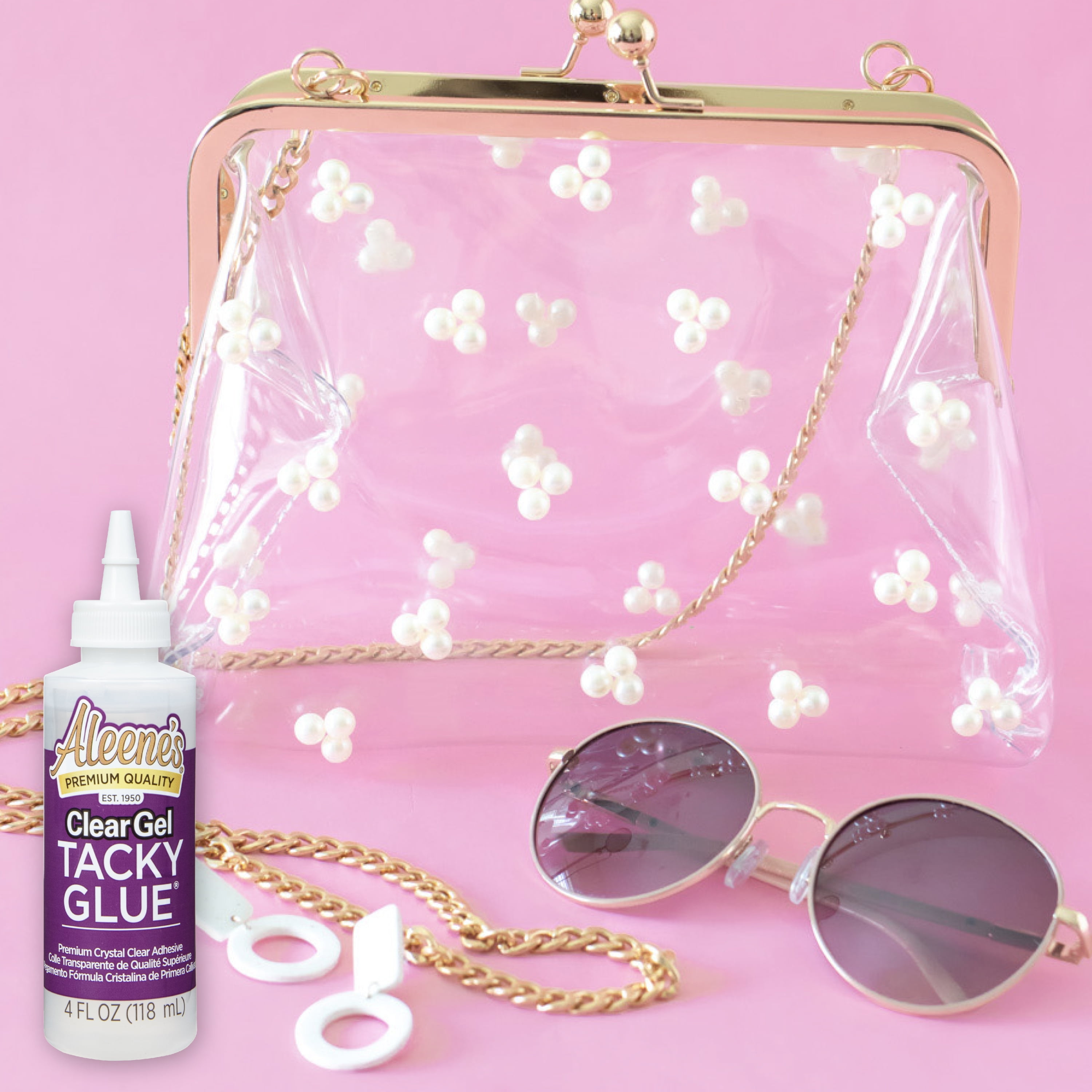 (6 pack) Aleene's Clear Gel Tacky Glue 4 fl oz, Dries Clear, Premium All-Purpose Adhesive