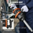 thumbnail image 3 of BENTISM 1 Inch Air Impact Wrench, Up to 3160 ft-lbs High Reverse Torque Output 1" Pneumatic Impact Gun w/ 8 Inch Extended Anvil & Carrying Case, 3 of 9