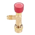 thumbnail image 3 of Refrigerant Valve Brass  Control Valve Regulating Valve Shut Off Valve for Refrigerant Charging Hose R410A with High Strength Thickened Body Durable Easy to Use Minimize, 3 of 7
