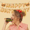 thumbnail image 4 of Banner de cumpleaños con temática de hamburguesa Okayski para decoración de fiesta, 4 of 6