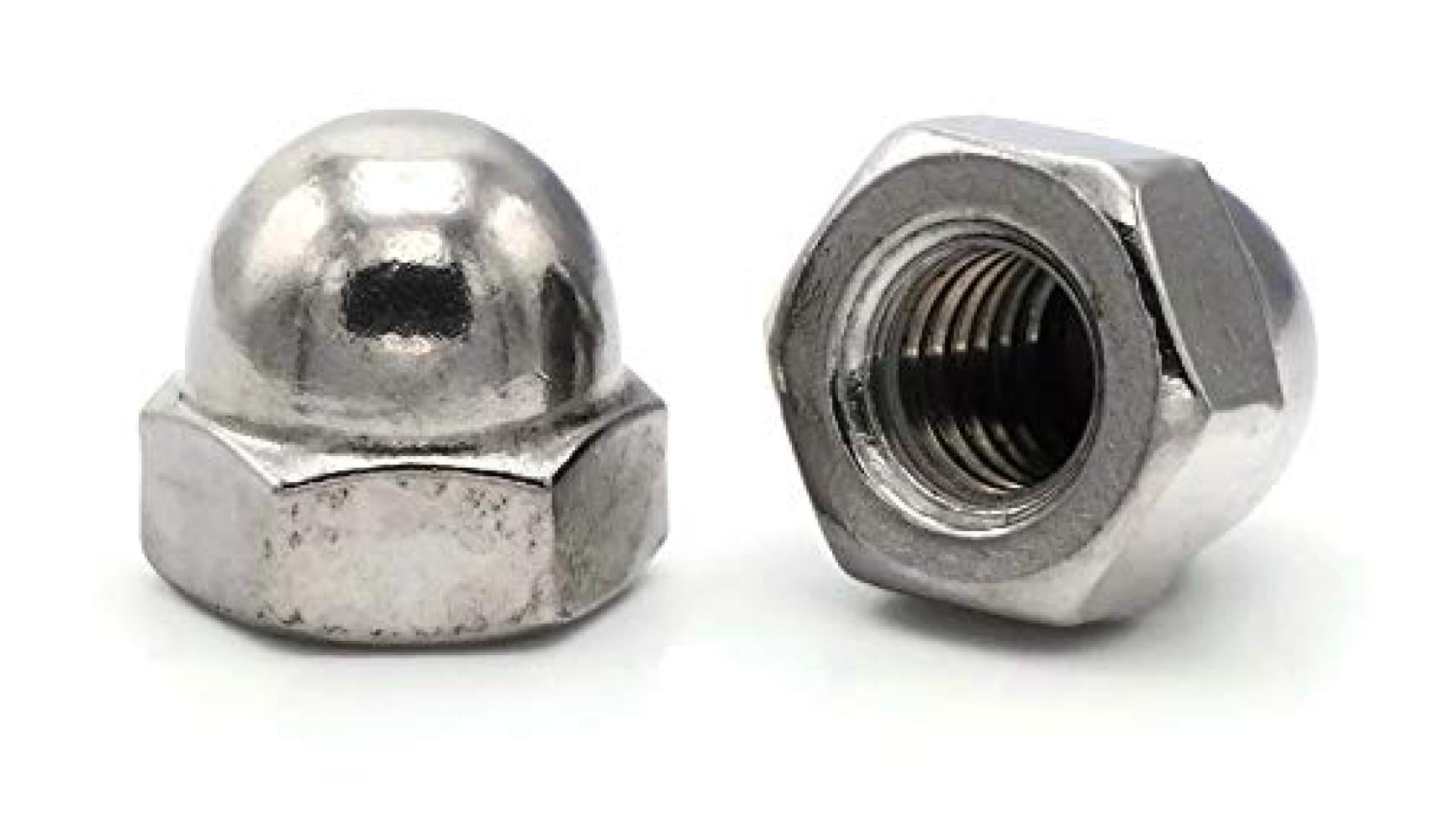 3/8-16 Acorn Cap Nuts Stainless Steel 18-8 Standard Height Quantity 50 