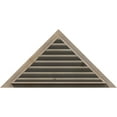 thumbnail image 4 of 60"W x 17 1/2"H Triangle Gable Vent (78 1/2"W x 22 7/8"H Frame Size) 7/12 Pitch: Unfinished, Functional, Smooth Pine Gable Vent w/ 1" x 4" Flat Trim Frame, 4 of 12