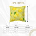 thumbnail image 4 of Bingfone Decorative Pillow Covers 20"X20" Bright Lemons Couch Pillow Cases Modern Farmhouse Covers For Couch Sofa Bed, 4 of 9