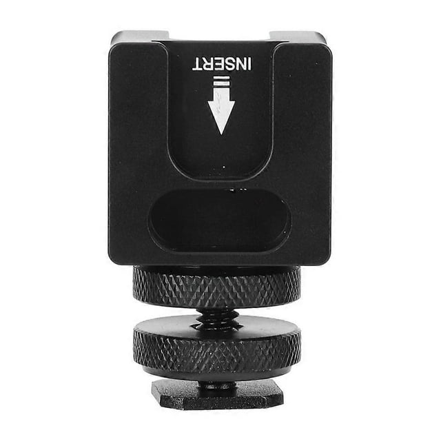 PULUZ Microphone Flashlight Mount Rotatable Ball Head Hot Shoe Adapter for DSLR Camera