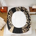 thumbnail image 5 of Feelyou Wheat Cheetah Print Bed Sheets for Women, Fashion Abstract Ombre King Sheets, Leopard Wildlife Sheet Set, Ultra Soft Bedroom Decor, 4-Piece, 5 of 7