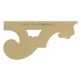 thumbnail image 4 of Ekena Millwork 12 3/8"W x 6 5/8"H x 3/4"D Scroll Stair Bracket, Left, 4 of 9