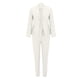 thumbnail image 5 of ICHUANYI ClearanceWomen's Long Sleeve Solid Suit Pants Casual Elegant Business Suit Sets(White, XL) ICHUANYI WER20232080505443, 5 of 6