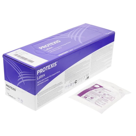Protexis Latex Disposable Sterile Latex Surgical Glove Standard Cuff Length SIZE 8 2D72NS80X 50 per Box