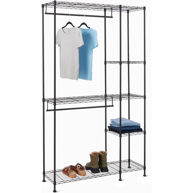 Organisateur de Rangement Suspendu en Métal pour Garde-Robe avec Tablettes &#;&#;L x &#;&#;L x &#;&#;H