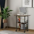 thumbnail image 5 of Printer Stand, 3-Tier Industrial Large Printer Table with Shelf, 23"x15" Mobile Heavy Duty Storage Rack on Wheels for Home Office Printer Fax Machine Scanner Copier, 5 of 6