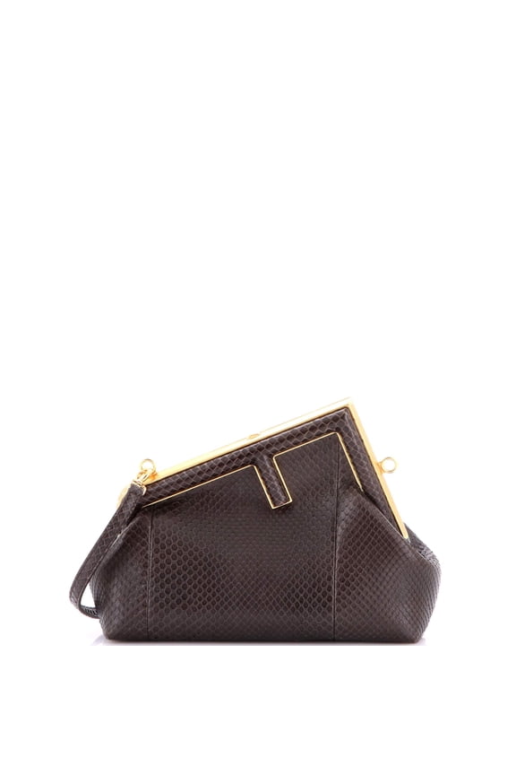 Pre-Owned First Bag Python Small By Rebag