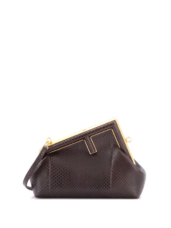 Pre-Owned First Bag Python Small By Rebag