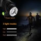 thumbnail image 4 of Powerful LED Headlamp Rechargeable Head Torch Adjustable Headlight Lamp 3 Modes LED Front Light with USB Cable and 2 18650 Batteries for Fishing Cycling Hiking Running Camping, 4 of 4