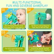 Outdoor Toys for Kids Ages 4-8: Flying Disc Launcher Toys, Outside Toys for Toddlers 3-5 Birthday Gifts Boys Girls