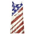 thumbnail image 2 of Skksst Womens Sleeveless Maxi Dress Independent Day American Flag Print Loose Dress, 2 of 4