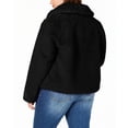 thumbnail image 3 of INC International Concepts Women's Plus Faux Fur Teddy Coat Black Size 1X, 3 of 3