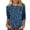 Blue, variant on Womens Fall Shirts Women's Tops Plus Size Tunic Plus Size Tops for Women 3/4 Sleeve Blouses Casual Fall