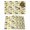 White, variant on Yellow Lemon Placemats Set of 8, Brown Vintage Summer Fruit Watercolor Placemats for Dining Table, Place Mats for Kitchen Tabletop, Waterproof Wipeable Dining Table Mats Set