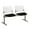 White Back, Tuxedo Seat, variant on KFI Studios KOOL 2 Seat Reception Bench, White Back, Grape Seat