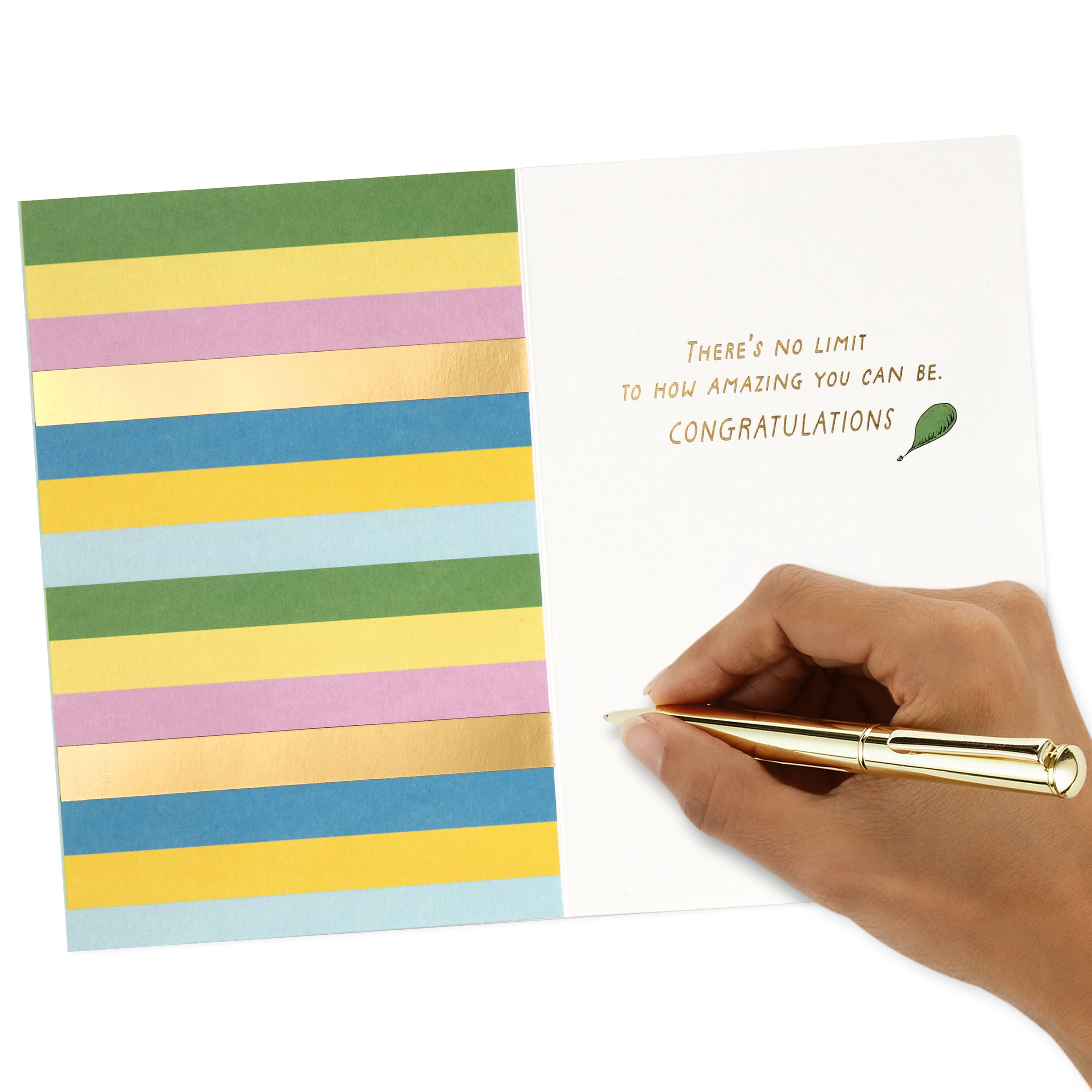 Hallmark 0699GET3025 Decorative Congratulations Greeting Card, Cream 5.00 x 0.21 x 7.19 Inches
