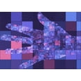 thumbnail image 1 of Ahgly Company Machine Washable Indoor Rectangle Transitional Light Slate Blue Area Rugs, 2' x 5', 1 of 7