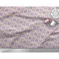 thumbnail image 2 of Soimoi Satin Silk Fabric Ogee Damask Printed Fabric 1 Yard 42 Inch Wide, 2 of 5