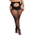 thumbnail image 4 of Porte-Jarretelles Résille Collants Bas Résille Aguichant Été Taille Unique, 4 of 4