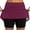 Wine, variant on HXWCHs Women's Casual Athletic Tennis Skort with Pocket Active Yoga Sport Skirt Shorts Red L