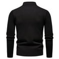 thumbnail image 4 of uikmnh New Men's Half Zip Pullover Sweater for Autumn/Winter 2024, 4 of 4