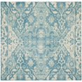 thumbnail image 6 of SAFAVIEH Restoration Vintage Eunice Border Wool Runner Rug, Light Blue/Ivory, 2'3" x 8', 6 of 10