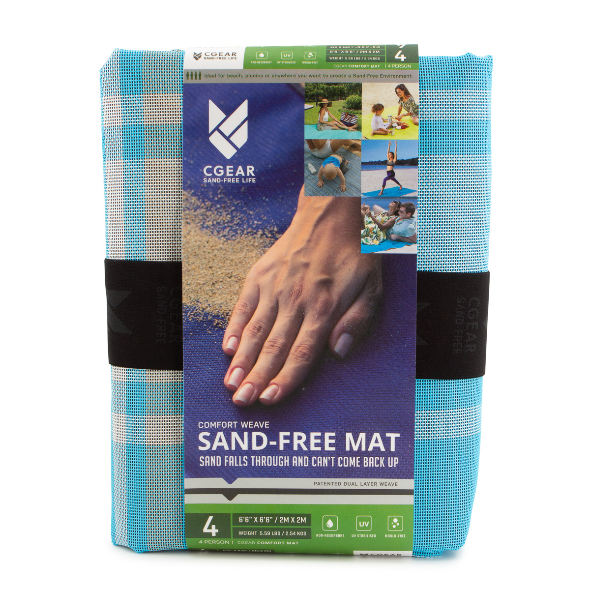 CGear Comfort Weave SandFree Mat Patented Technology Picnic Park Beach