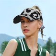 thumbnail image 5 of Kdxio Similar To Leopard Print Print Sun Visor Hat Golf Visor Adjustable Velcro Outdoor Sports Cap For Men Women, 5 of 7