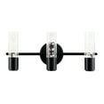 thumbnail image 2 of JONATHAN Y Bolha 18" 3-Light Minimalist Modern Bubble Acrylic/Iron Integrated LED Vanity Light, Black, 2 of 9