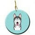 thumbnail image 2 of Carolines Treasures BB1156CO1 Checkerboard Blue Alaskan Malamute Ceramic Ornament  3 in multicolor, 2 of 2