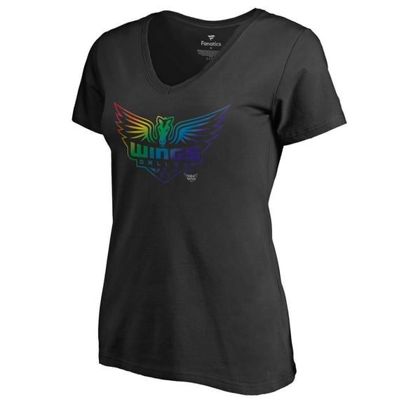 Women's Black Dallas Wings Team Pride V-Neck T-Shirt