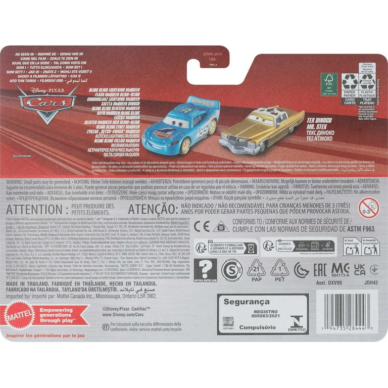 Disney Pixar Cars 2-Pack Die-Cast Vehicles, 1:55 Scale - Walmart.com