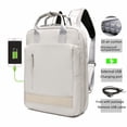 thumbnail image 1 of Mochila para computadora portátil con puerto de carga USB, impermeable, compacta, para negocios, mochila para estudiantes, 1 of 1