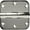 Polished Nickel, variant on Deltana DSB35R515 3.5 x 3.5 x 0.62 in. Radius Hinges, Satin Nickel - Solid